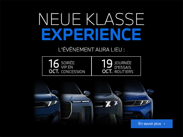 Bannière de Événement BMW Neue Klasse Experience